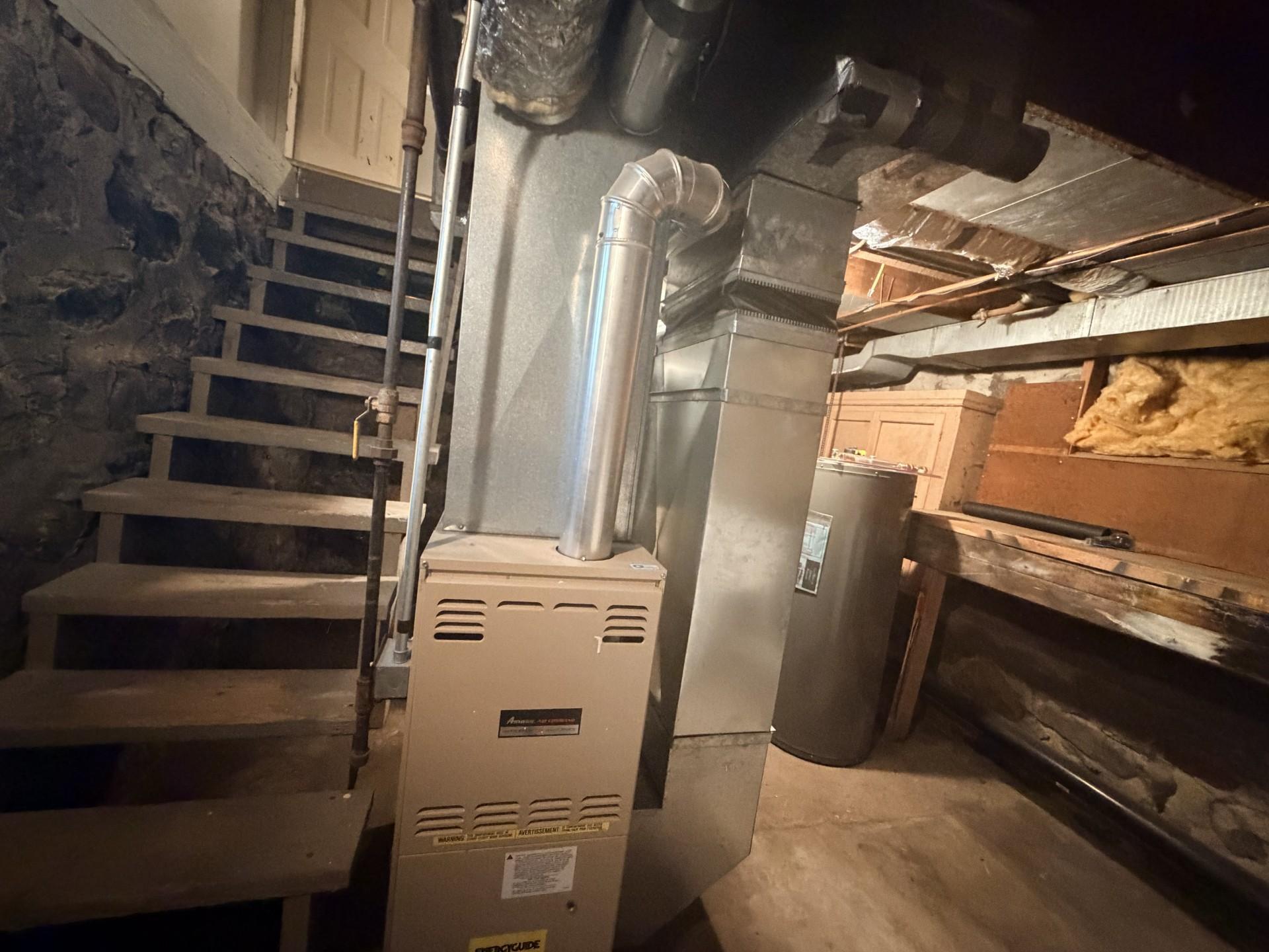 Lower Level- forced air furnace