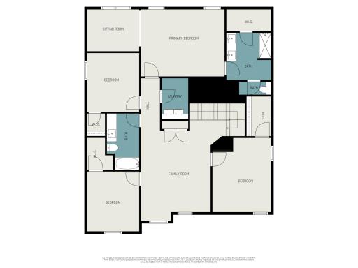Upper Level Floorplan (Black space is a W.I.C)