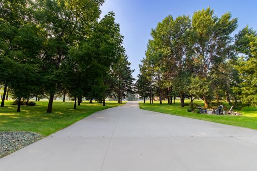 Inviting tree lined Driveway