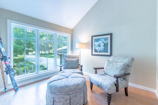 Large Sunroom with French doors off the front of the Home