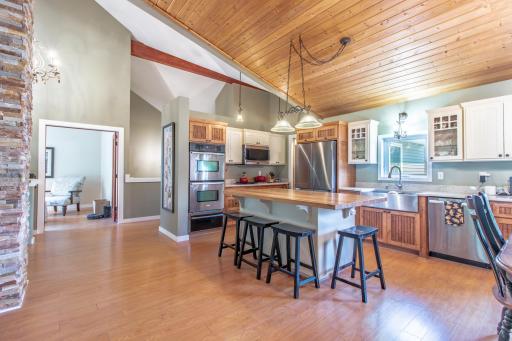 Spacious Gourmet Kitchen with Large Center Island