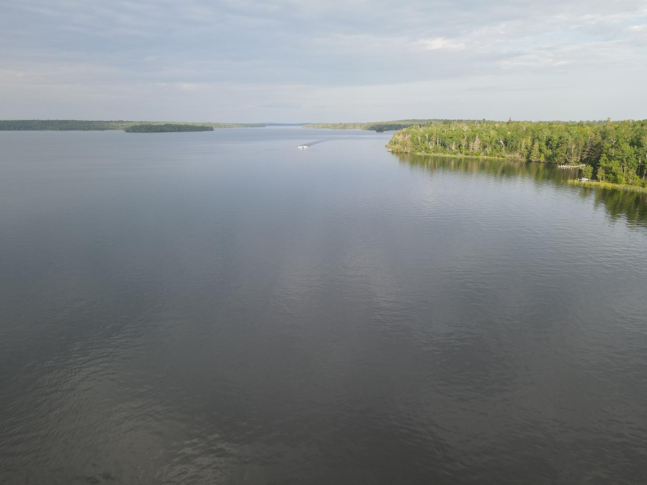 Drone shot facing east