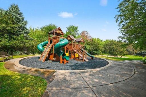 Community playground offers a fun and inviting space for children to play, explore, and enjoy the outdoors.