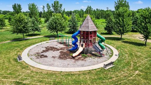Beautifully maintained neighborhood playground provides a fun gathering place for children while surrounded by The Territory's scenic natural beauty.
