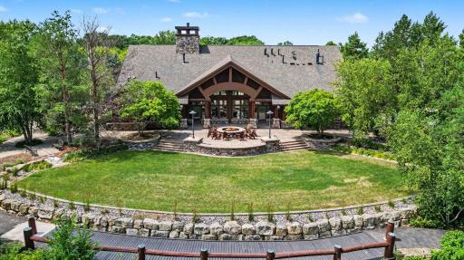 Beautiful outdoor patio at The Territory clubhouse offers ample seating and gathering areasâperfect for enjoying community events and the surrounding golf course setting.