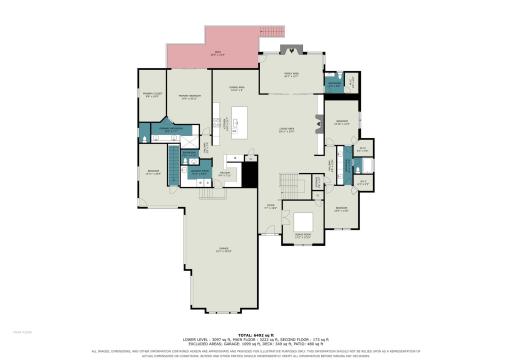 Main Level Floor Plan â Open-concept design featuring the owner's suite, gourmet kitchen, great room, office, and everyday living spaces.