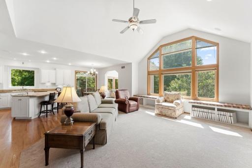Huge Windows bring in all the natural light!
