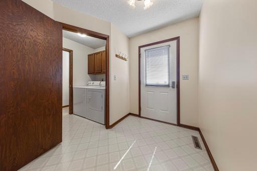 Entry to home near quonset with convenient main floor laundry