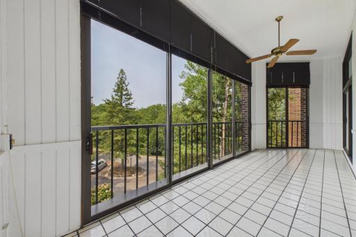 View two of the large porch (if you leave the doors open to your condo, you could extend the use of this space.