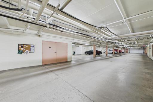 You will enjoy the underground parking area - your space is #89.