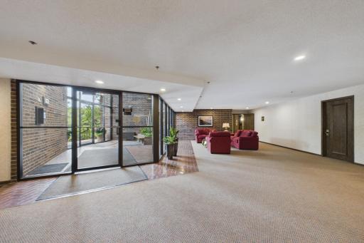 The entrance to your building where your guest will enter - and there is parking right out front!