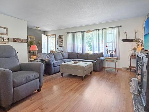 Spacious living room with tons of natural light