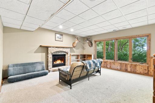 The lower level also has a gas fireplace! Perfect for MN's cold winters!
