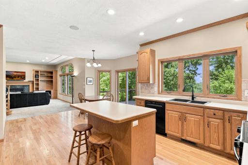 The open concept is perfect for entertaining