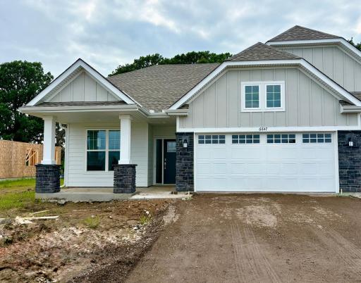 (Photo is of the actual home in progress.)