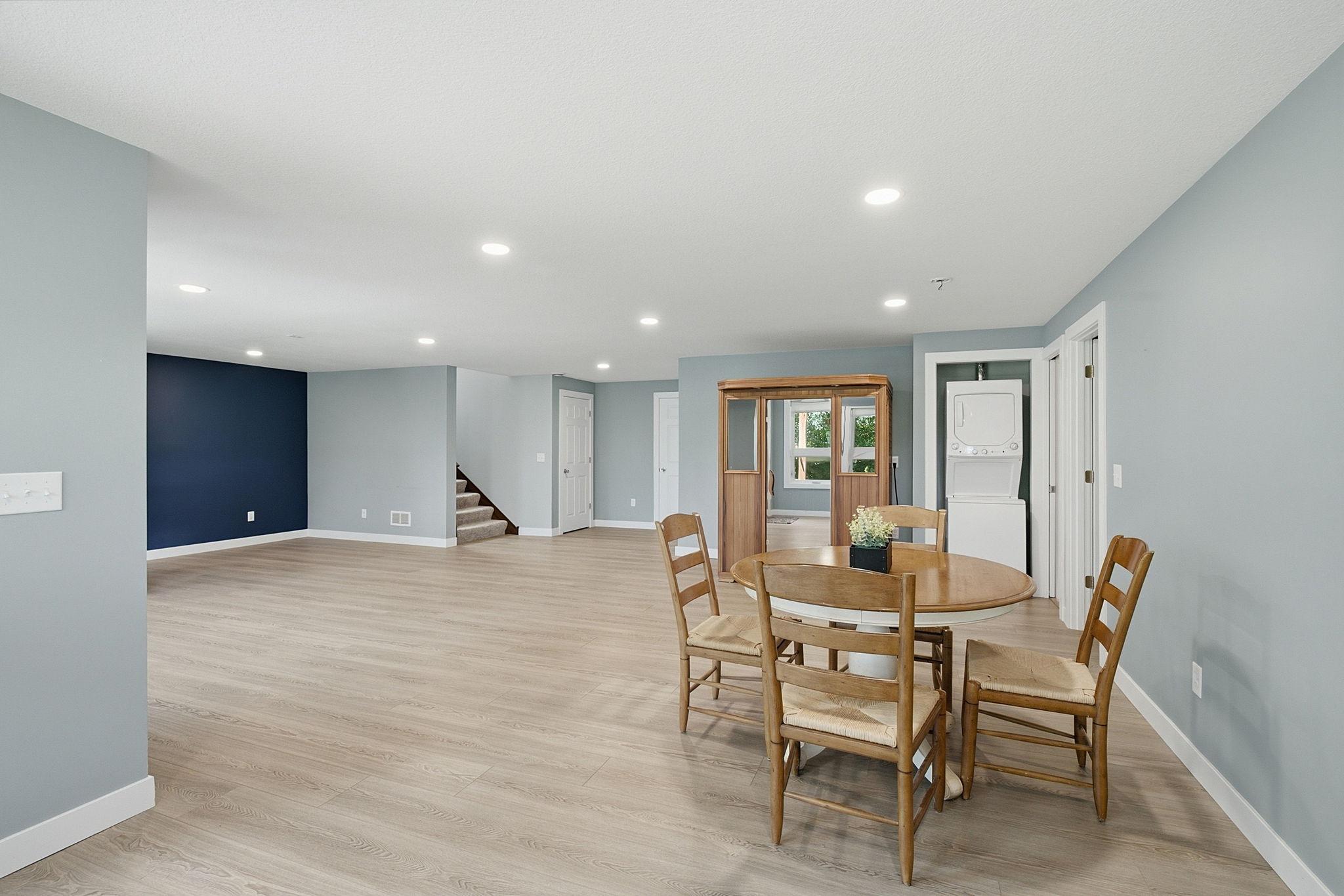 Basement with additional washer/dryer