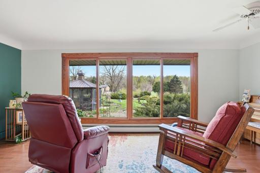 Beautiful views from the new oversized window in the Living Room