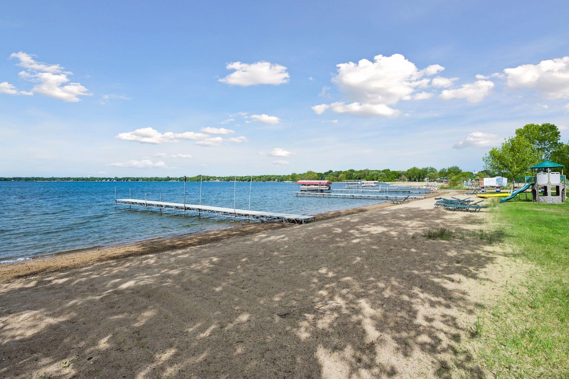 Private beach area for neighborhood