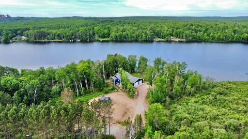 Aerial view From afar Over Property and Lake.jpg