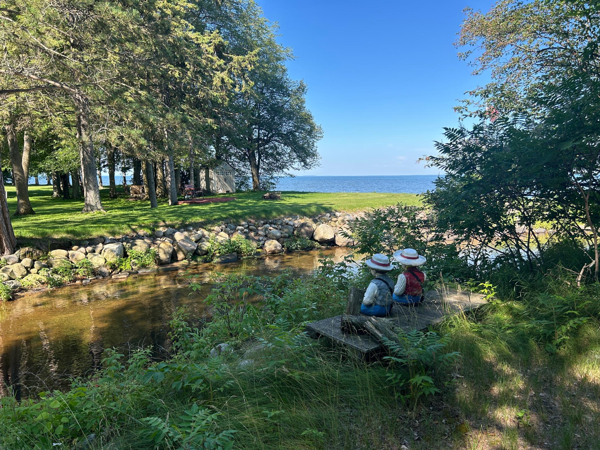 Views of the yard across the harbor.