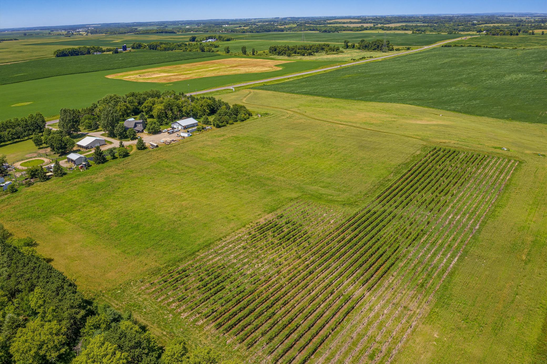 An aerial view of XXXXX MN HWY 15, Dassel.