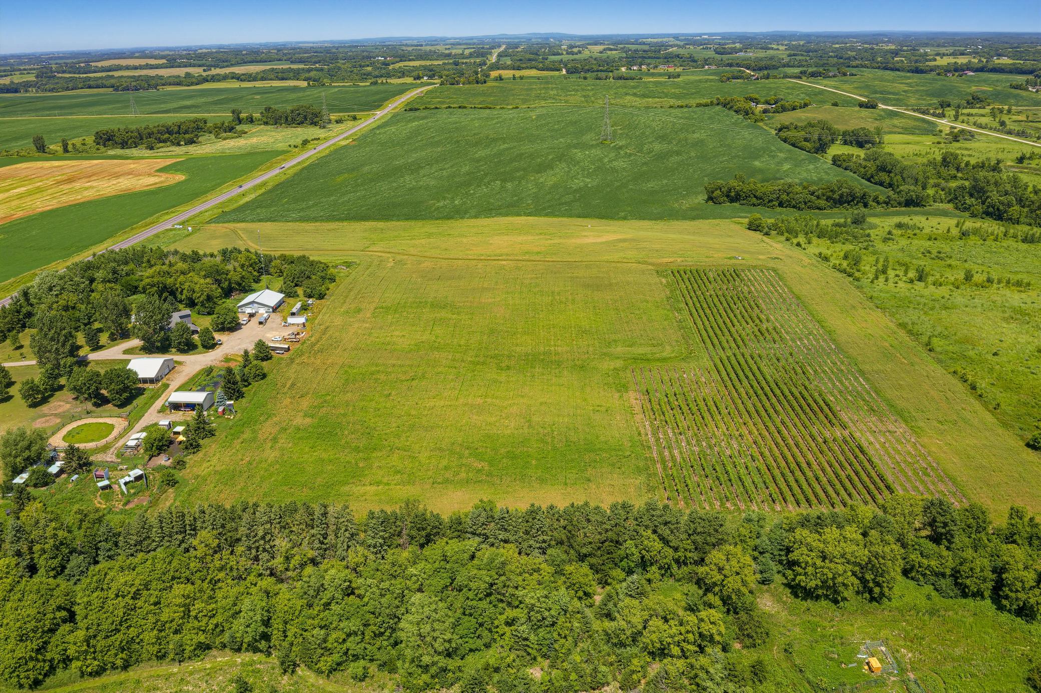 An aerial view of XXXXX MN HWY 15, Dassel.