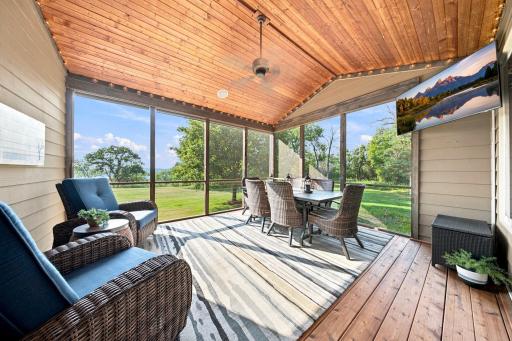 Beautiful screened porch