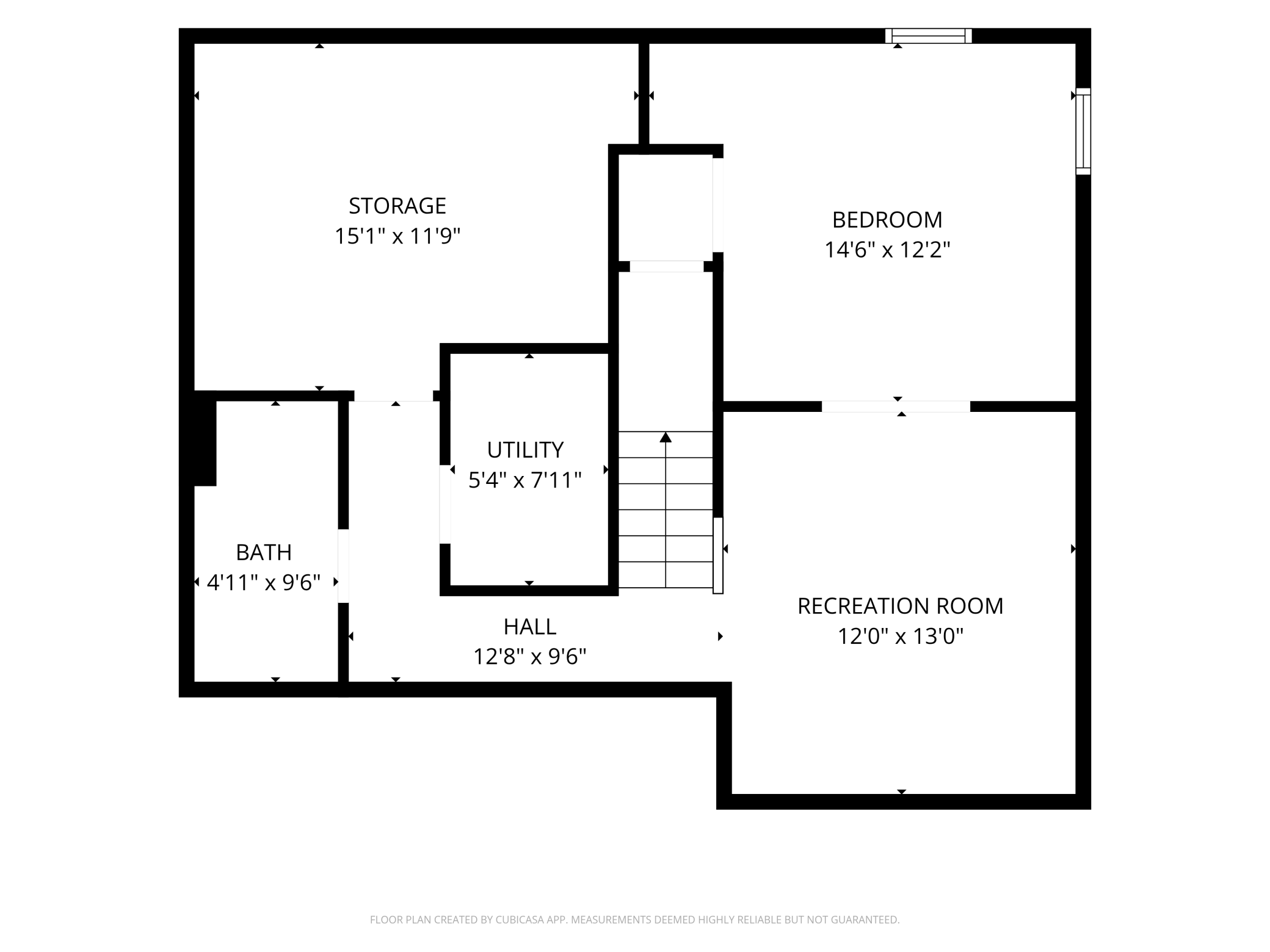 Lower Level. There is a crawl space storage beneath the main floor Family Room