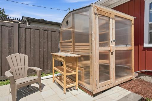 Sauna is excluded from sale, but is negotiable