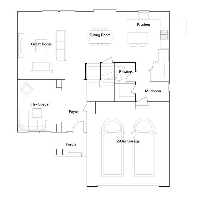 Vanderbilt main level floorplan