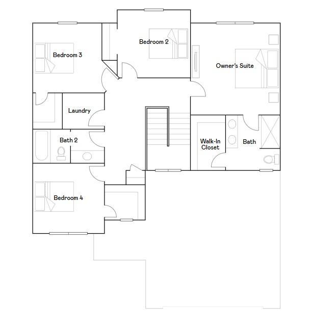 Vanderbilt upper level floorplan