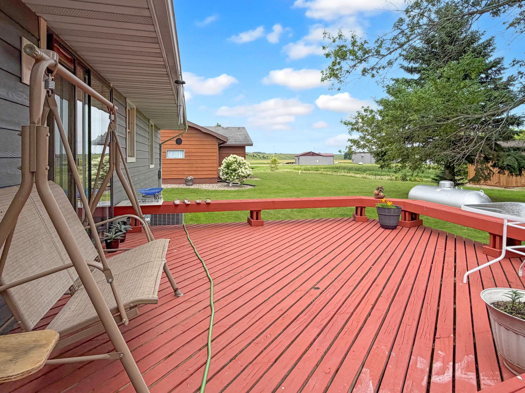 Large deck for entertaining