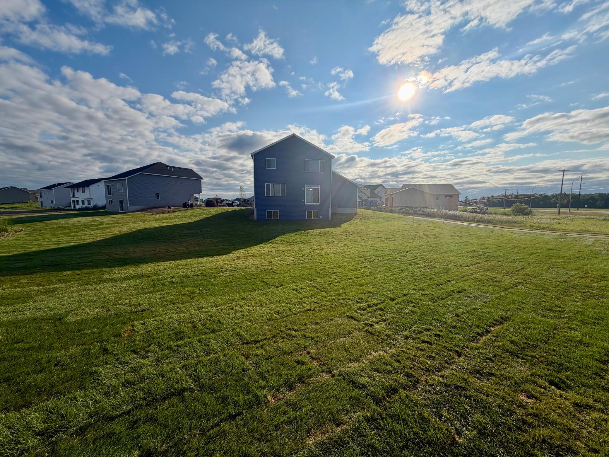 Huge Yard! Sod and irrigation installed