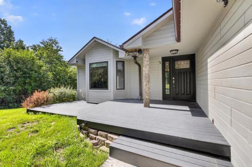 Maintenance free tiered deck welcomes you