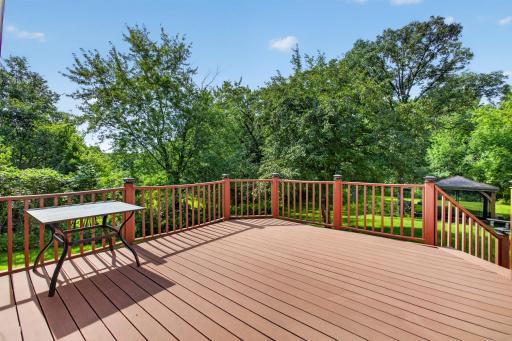 Oversized deck off dining room with private backyard and NO neighbors!!