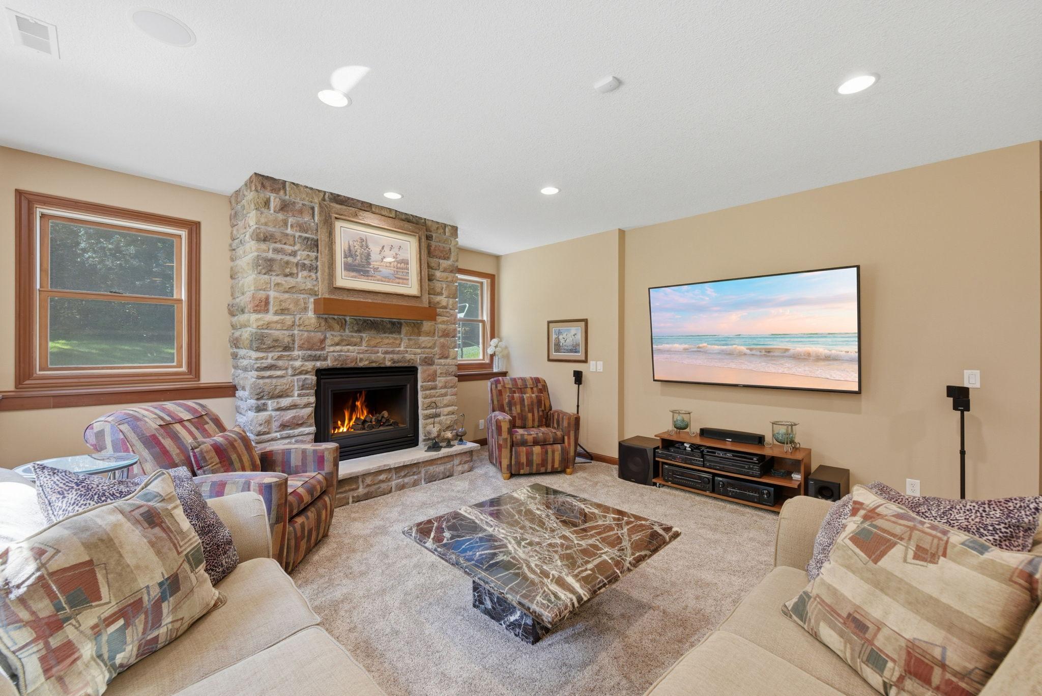 Lower Level Fireplace