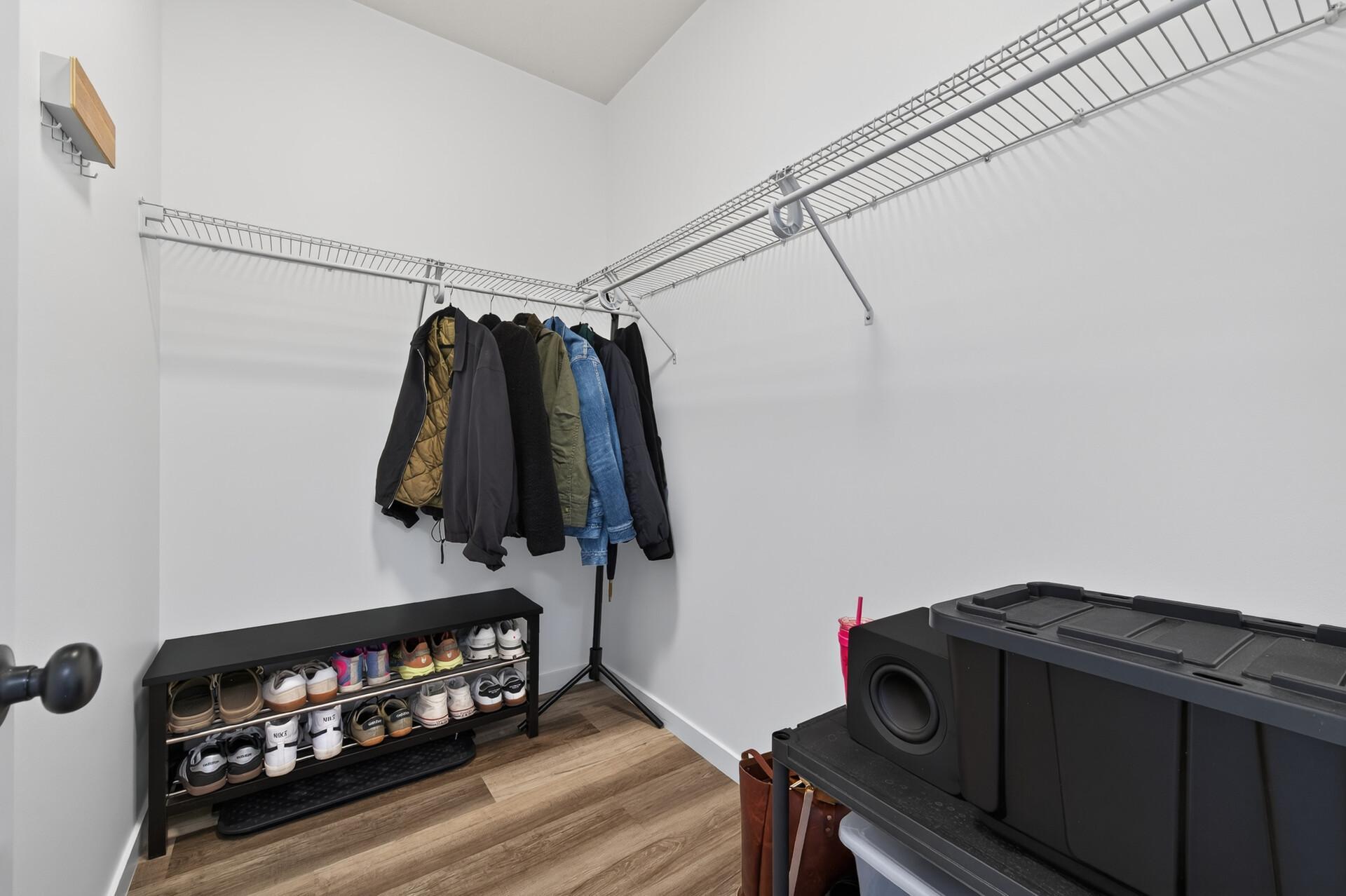 Mudroom walk-in closet