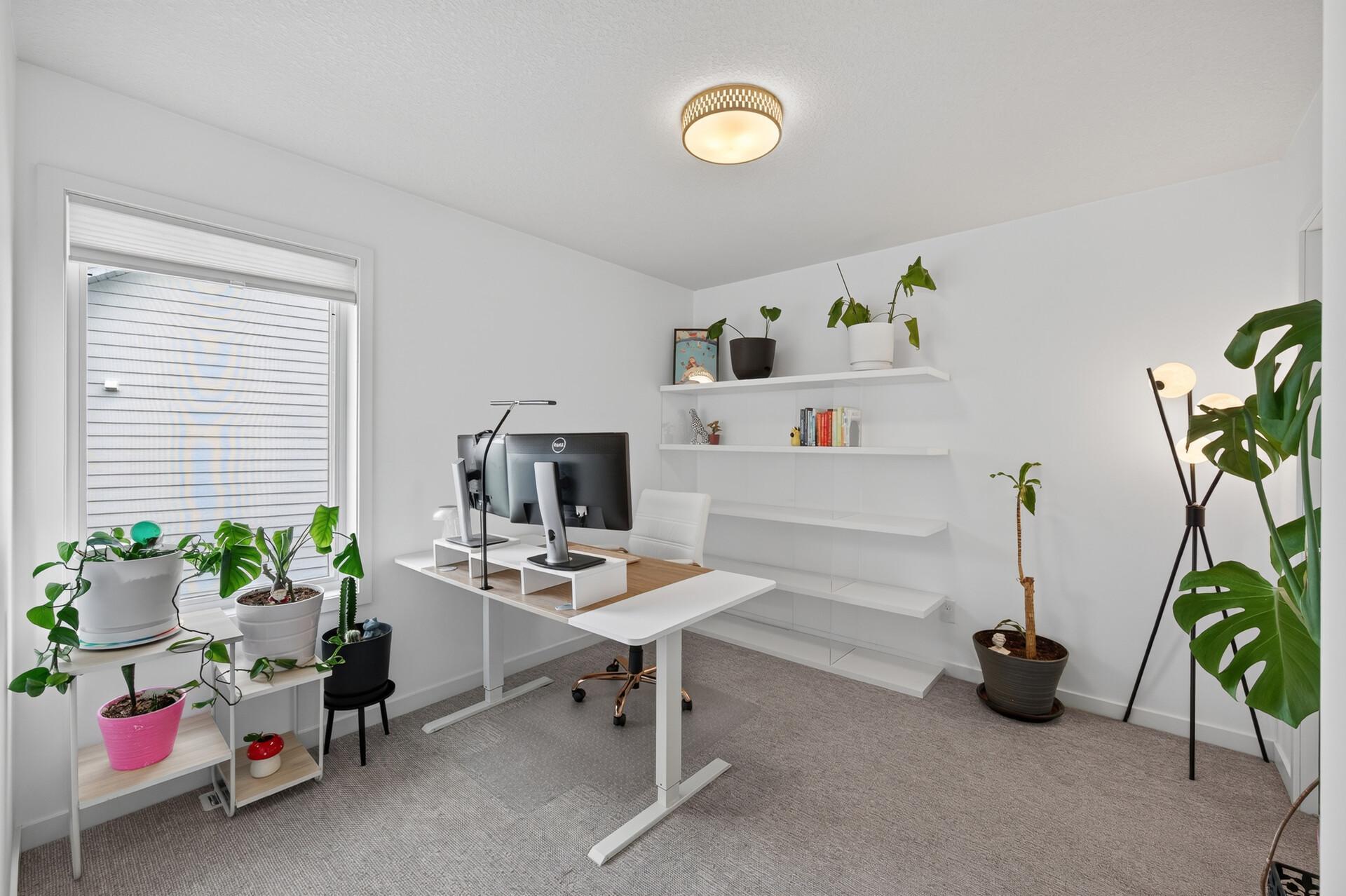 3rd bedroom on upper level that is currently an office.