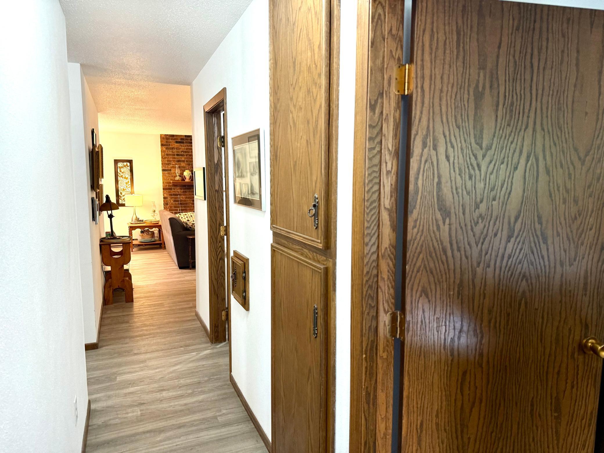 Hall storage and laundry chute