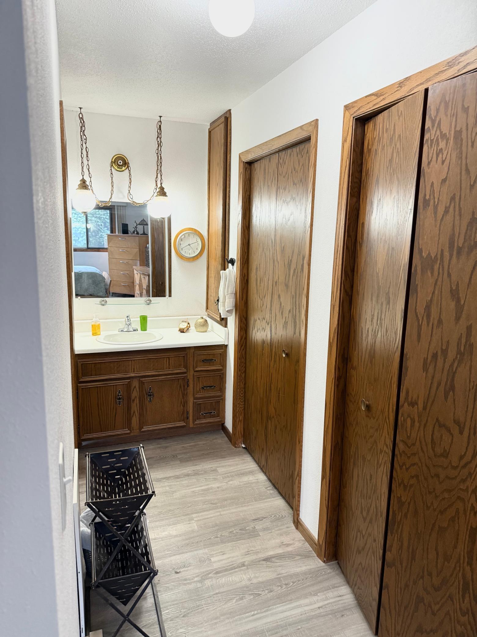 primary sink & closets