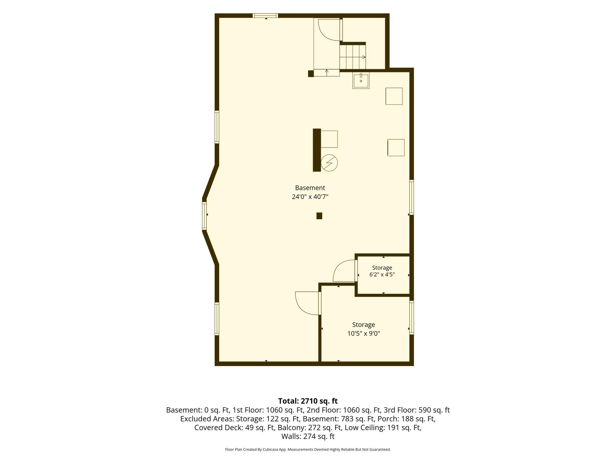 Basement - dimensions are approximate