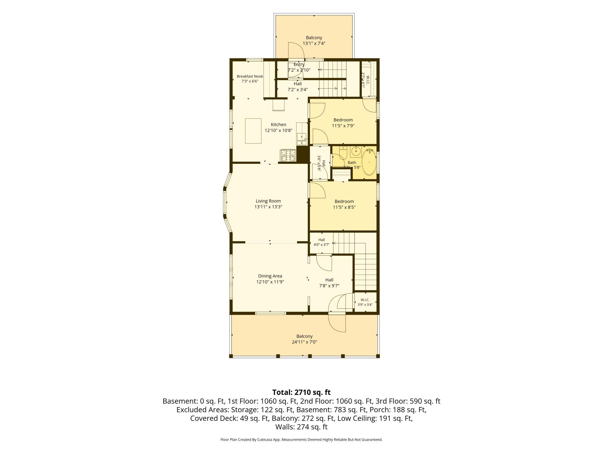 Second floor - dimensions are approximate