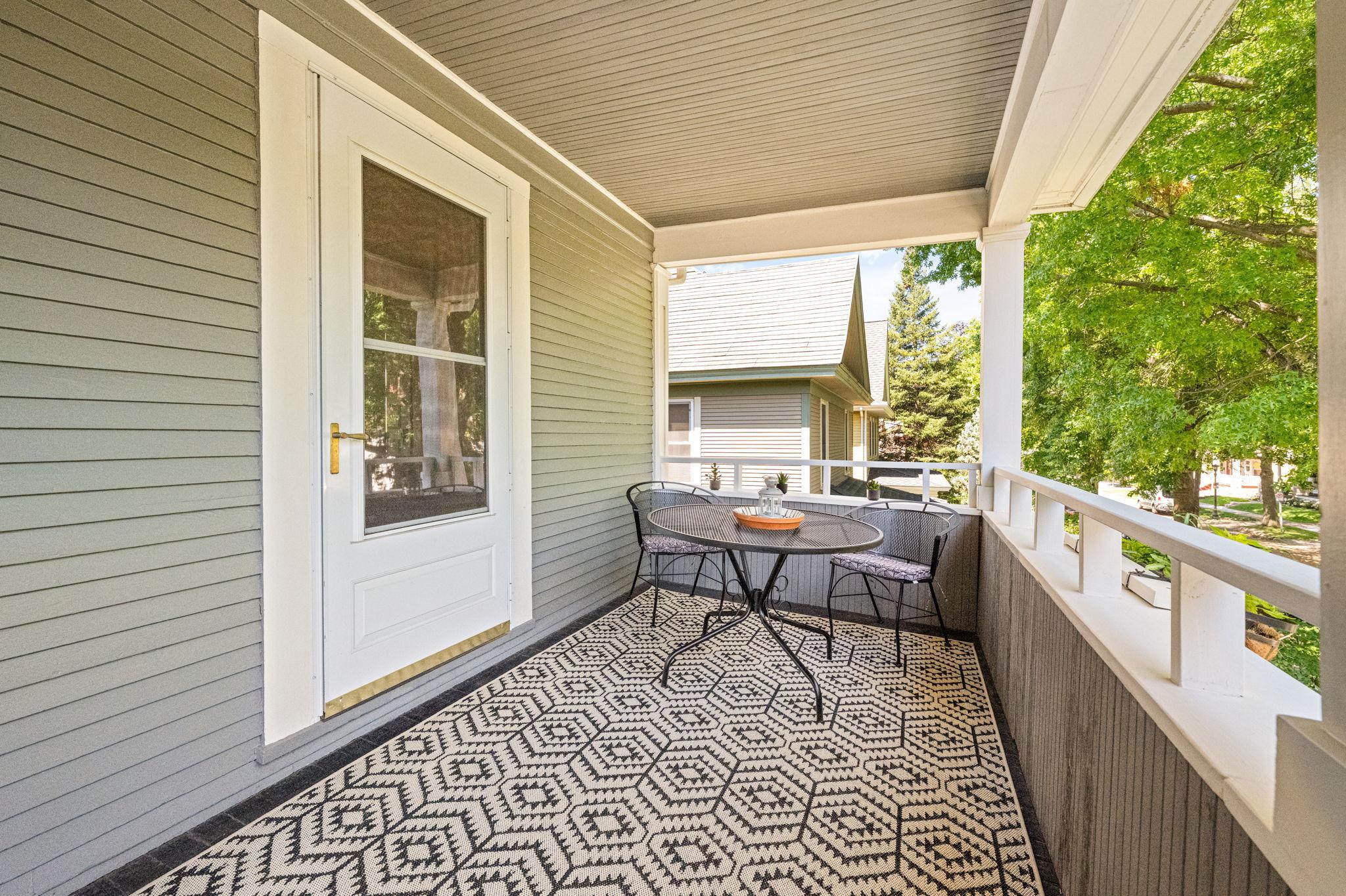 Second floor front porch