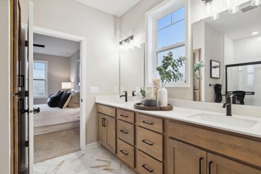 Owners Bathroom - Pictures from previous model to showcase space and orientation. See listing agent for specific selections and details.