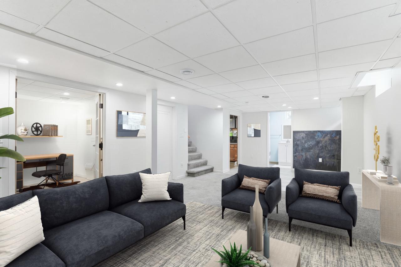 Lower Level Rec Room (virtually staged)