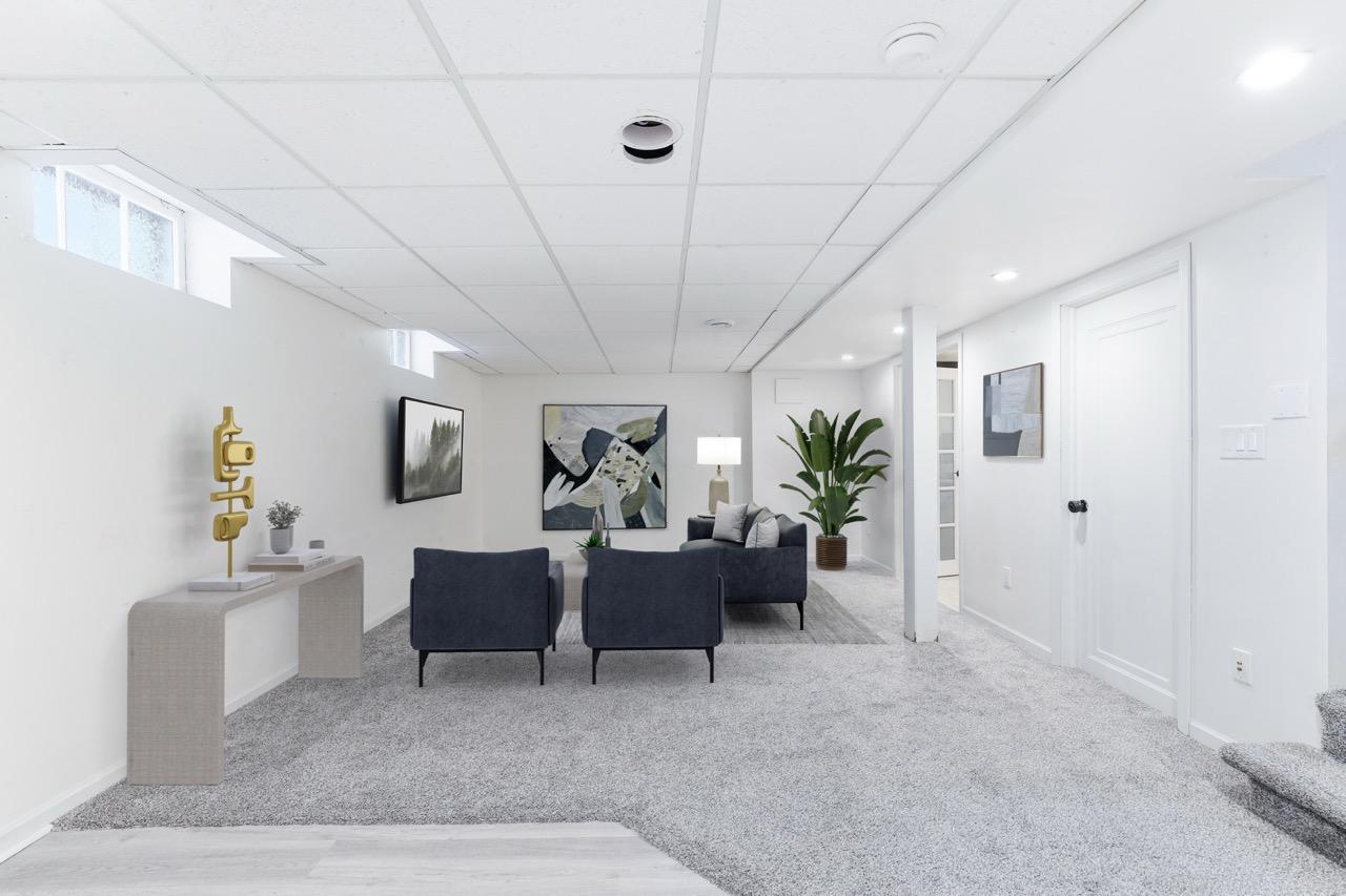 Lower Level Rec Room (virtually staged)
