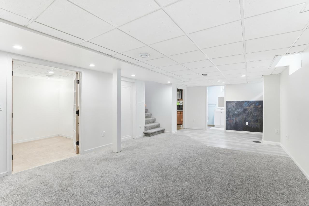 Lower Level Rec Room (virtually removed office items)