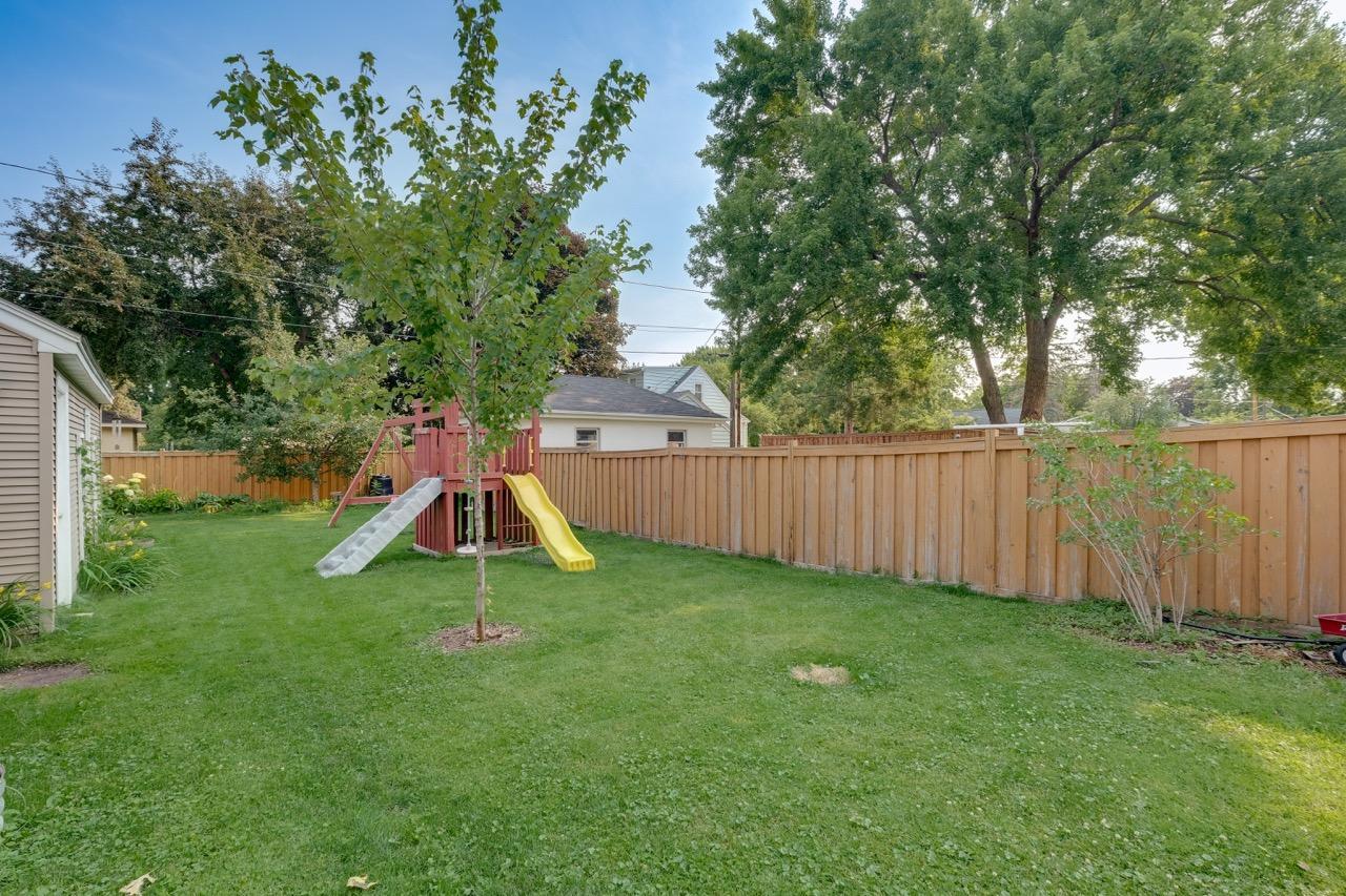 view of backyard from patio facing the northeast.