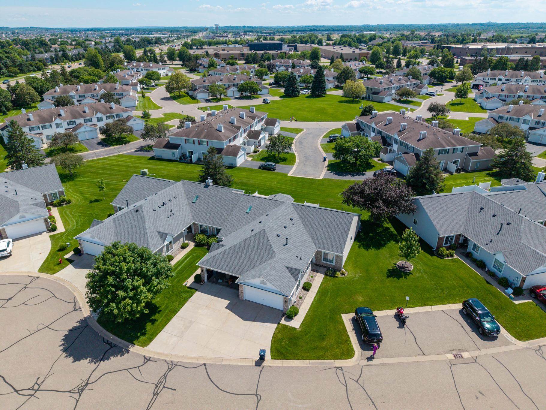 Located near the end of a quiet cul-de-sac, this home also offers the added convenience of a nearby mailbox.