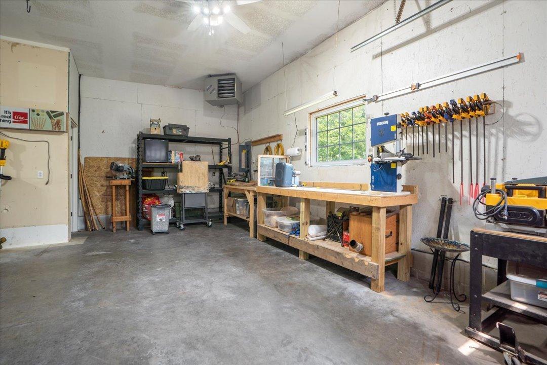 Workshop in 3rd Stall of Attached Garage